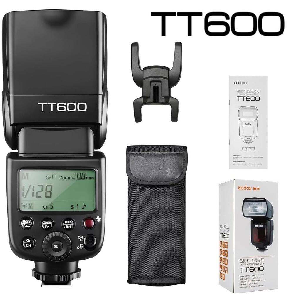 Godox TT600 2.4G Wireless Camera Flash Speedlite Master/Slave GN60 Manual Flash